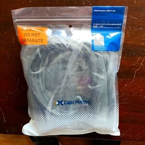 (2 Pack) XLR to Microphone M-F cable, 6 ft